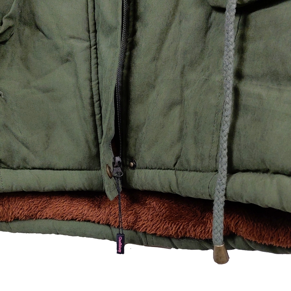 Curlbiuty Womens Dark Olive Winter Faux Fur Lining  Parka NWT Sz S - Picture 11 of 12